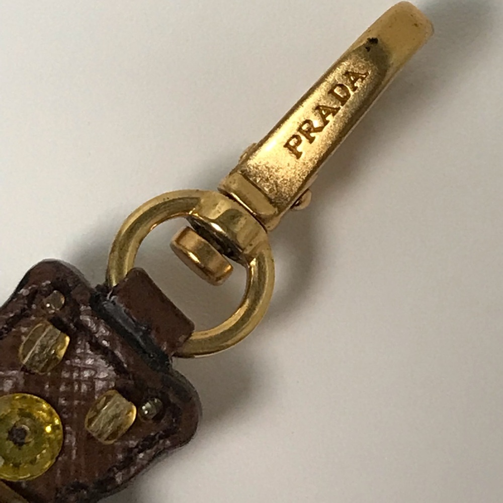 PRADA Leather Teddy Bear Keychain/ Bag Charm π»ππ₯ - Picture 5 of 13